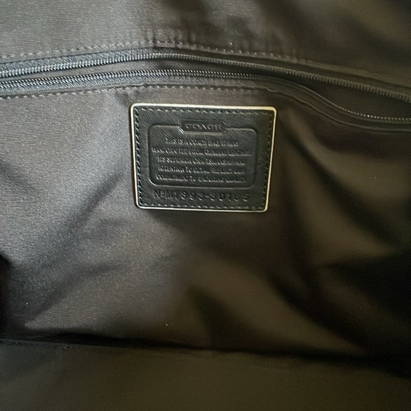 Coach Bleecker Edgepaint Leather Preston Satchel 30165 Silver/Black/White - Picture 11 of 14